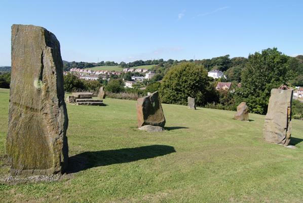 Gorsedd Stones in the grounds of Llanelli's Parc Howard